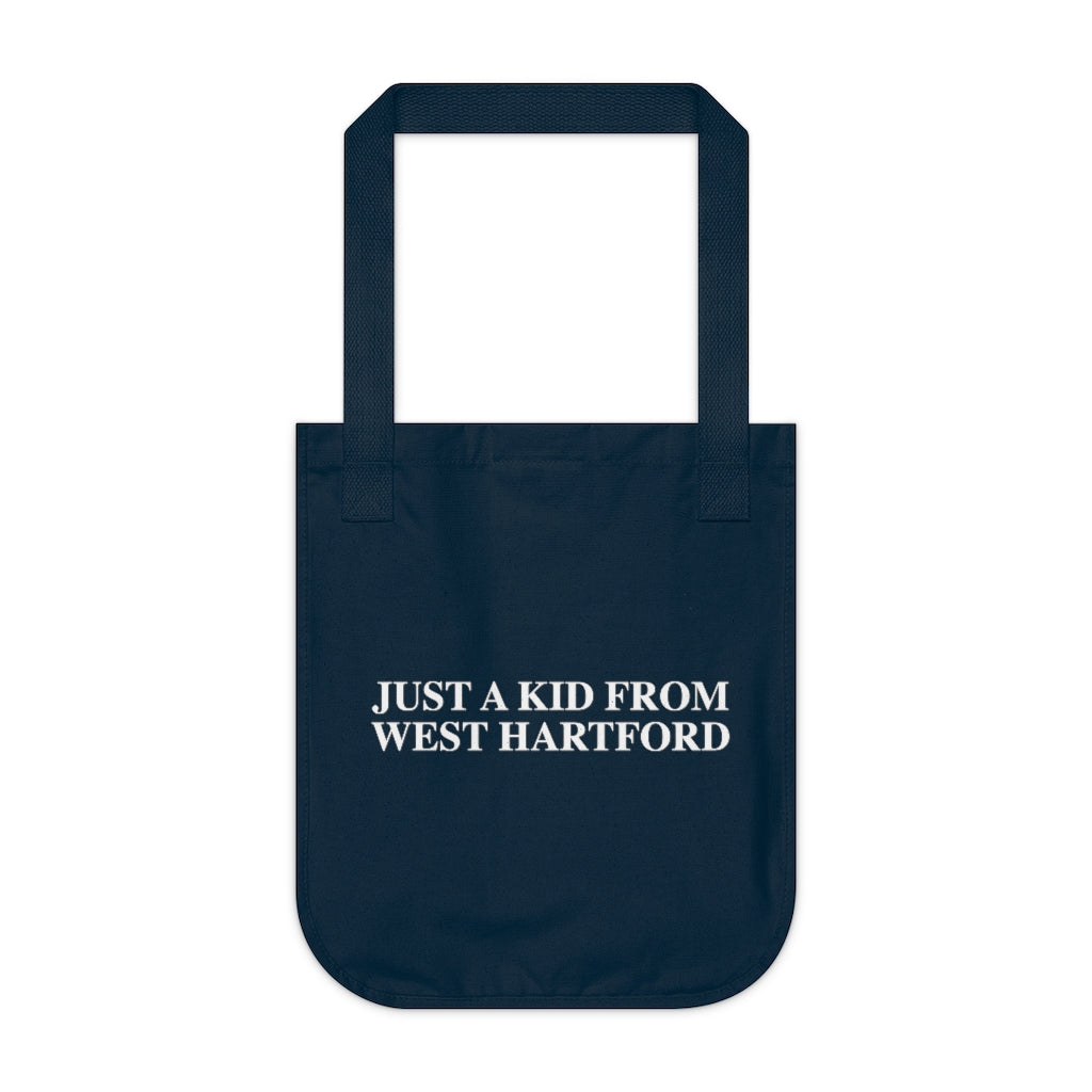Just a kid from West Hartford reusable tote bag.  West Hartford Connecticut tee shirts, hoodies sweatshirts, mugs, other apparel, home gifts, and souvenirs. Proceeds of this collection go to help Finding Connecticut’s brand. Free USA shipping. 

just a kid from West hartford // west hartford ct  organic tote bag // finding conencticut 