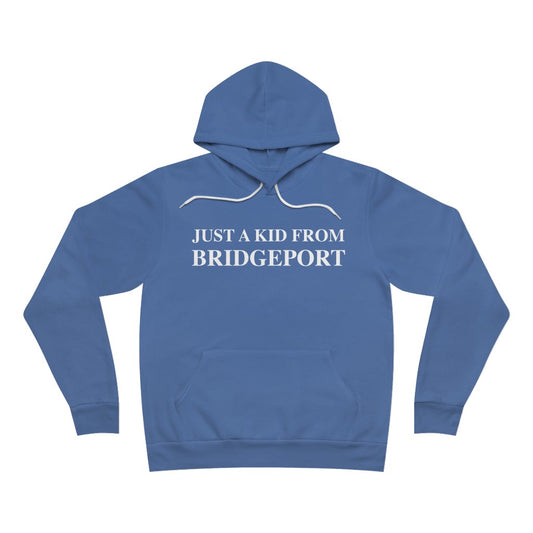 just a kid from bridgeprt unisex hoodie sweatshirt // bridgeport ct // finding connecticut