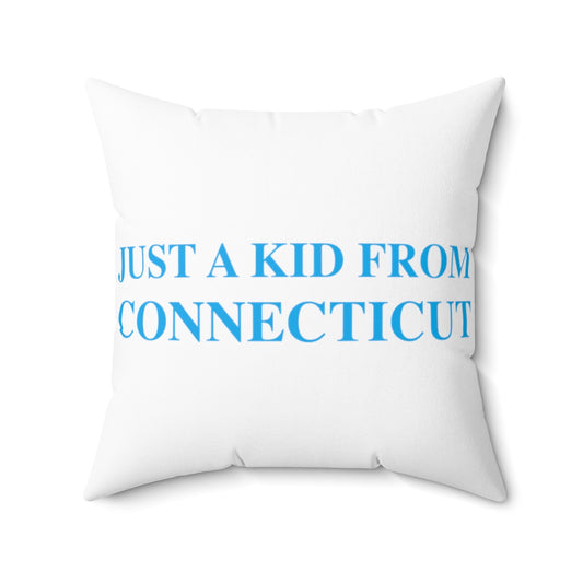 just a kid from conncecticut // connecticut decor pillow // finding connecticut 
