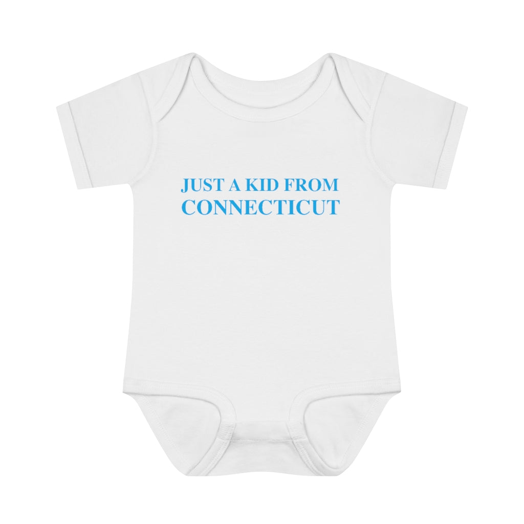ct / connecticut infant onesie

just a kid from connecticut // connecticut onesie // finding connecticut 