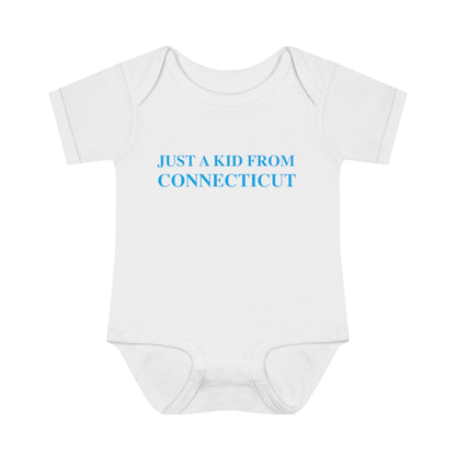ct / connecticut infant onesie

just a kid from connecticut // connecticut onesie // finding connecticut 