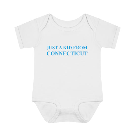 ct / connecticut infant onesie

just a kid from connecticut // connecticut onesie // finding connecticut 