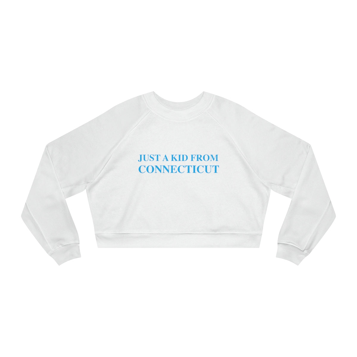 ct / connectiuct women's sweatshirt 
just a kid from connecticut // connecticut womens cropped sweatshirt // finding connecticut 