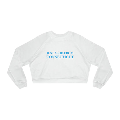 ct / connectiuct women's sweatshirt 
just a kid from connecticut // connecticut womens cropped sweatshirt // finding connecticut 