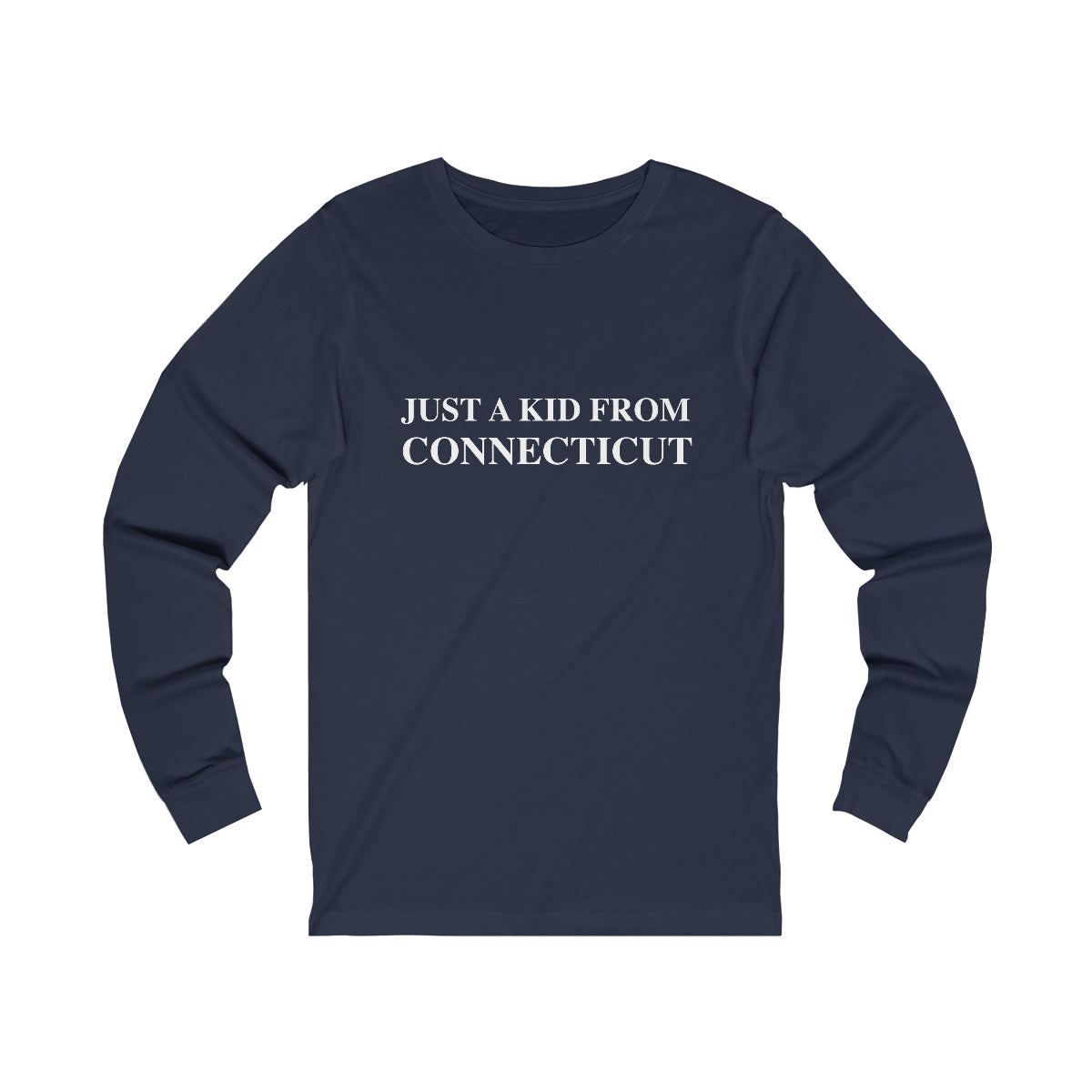 Connecticut shirt. just a kid from connecticut // ct long sleeve shirts // finding connecticut 