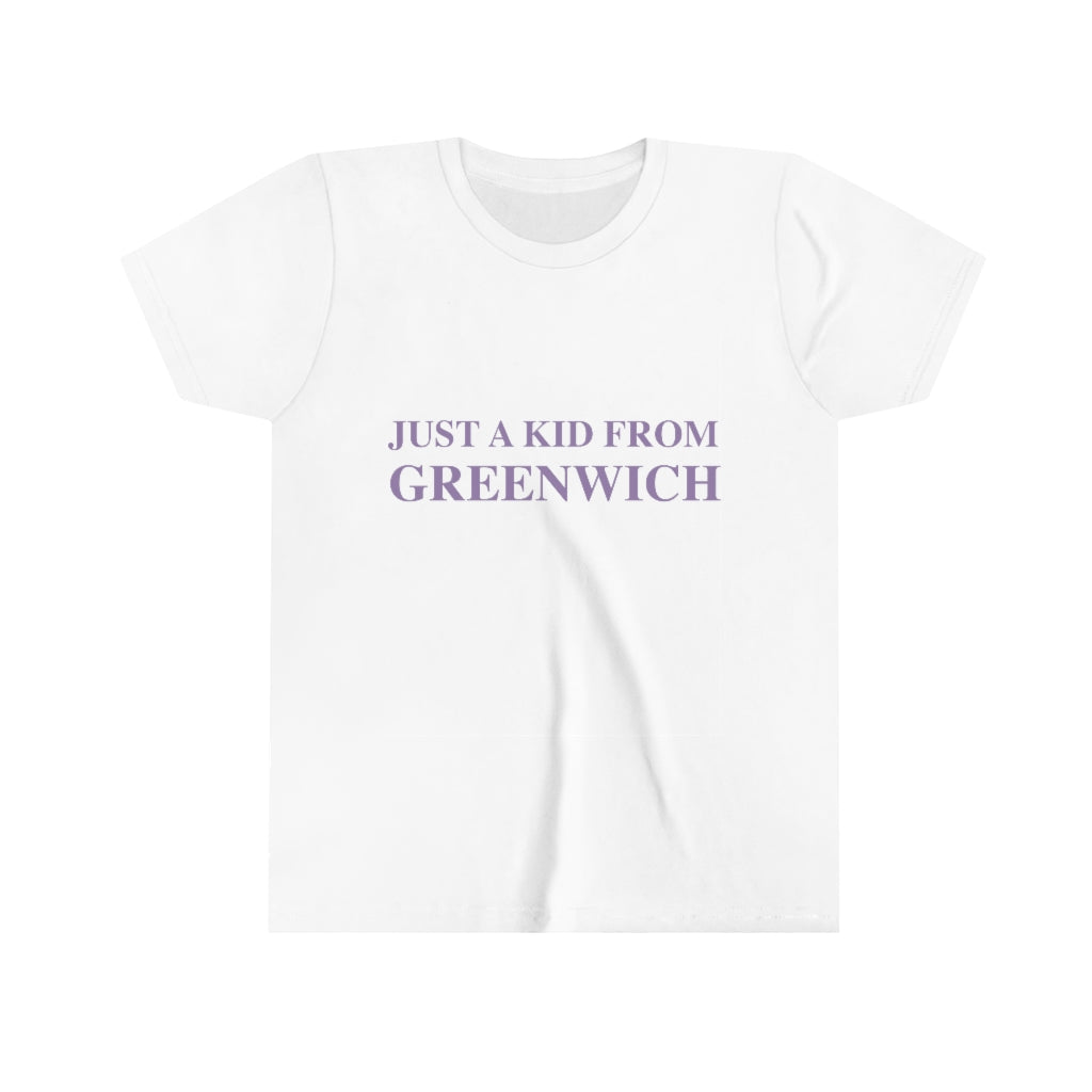 Just a kid from Greenwich youth tee 

just a kid from greenwich // greenwich connecticut childrens t shirt // finding connecticut 