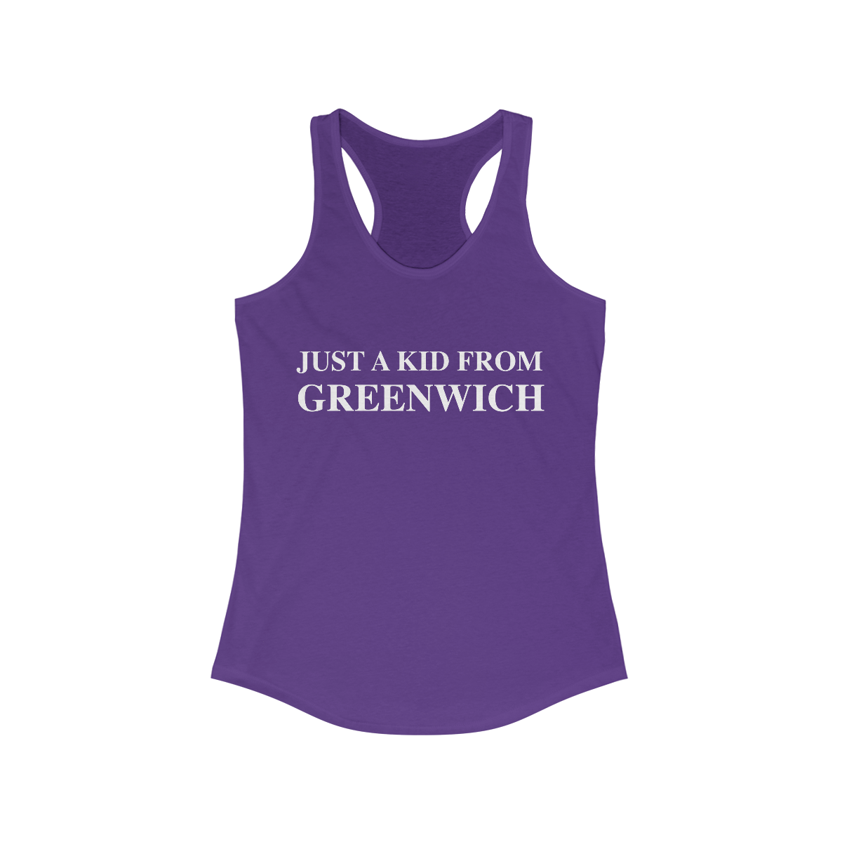 greenwich ct / connecticut womens tank top shirt 

just a kid from greenwich // greenwich ct womens  tank top shirt  / finding connecticut 