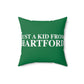 Just a kid from Hartford Spun Polyester Square Pillow  Did you grow up in Hartford, Connecticut? Or know of someone who did? This collection is for someone who has those special Hartford memories.  Proceeds help grow Finding Connecticut's website and brand.   Click here to go back to our home page. 

just a kid from hartford // hartford conn pillow // finding conneticut