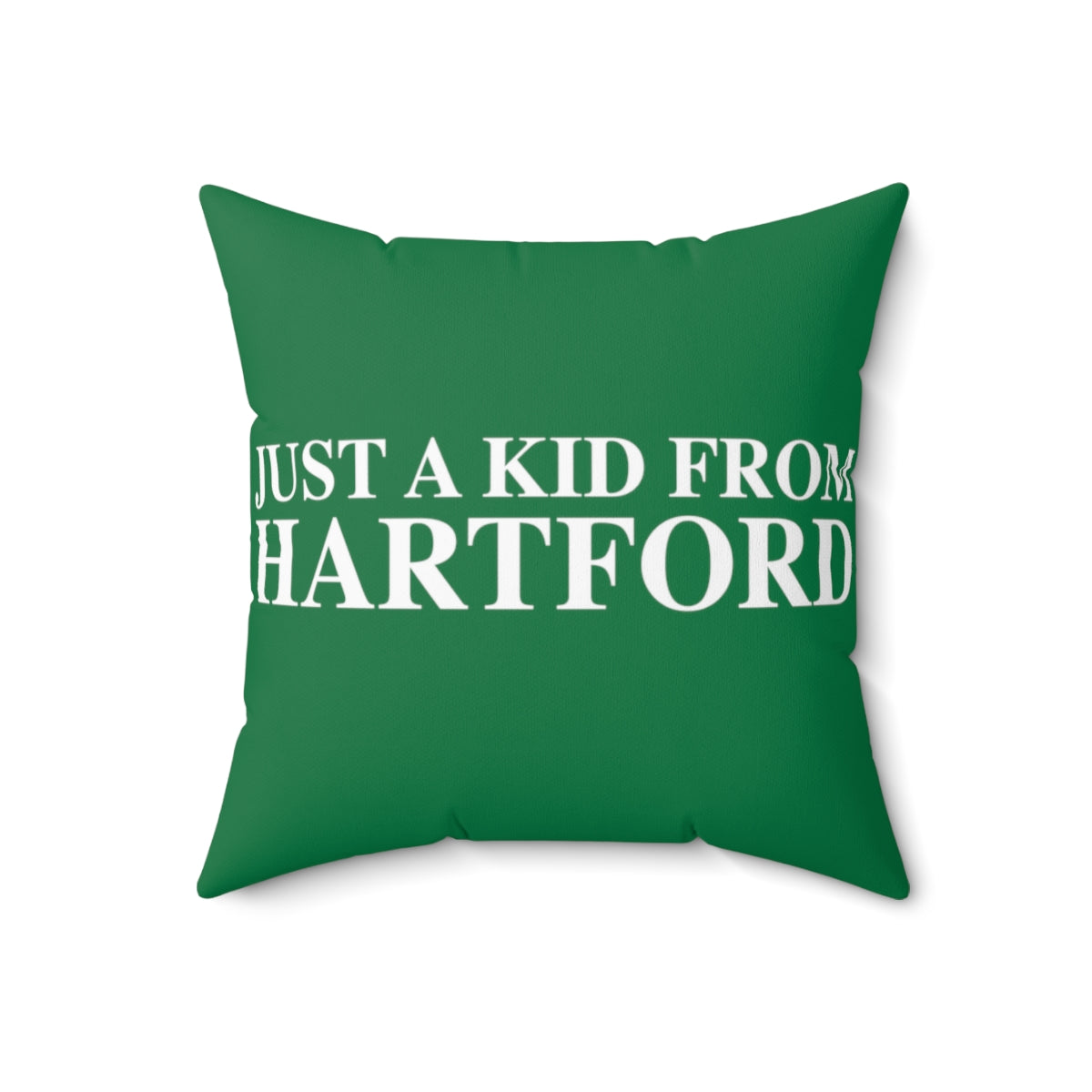 Just a kid from Hartford Spun Polyester Square Pillow  Did you grow up in Hartford, Connecticut? Or know of someone who did? This collection is for someone who has those special Hartford memories.  Proceeds help grow Finding Connecticut's website and brand.   Click here to go back to our home page. 
just a kid from hartford // hartford conn pillow // finding conneticut