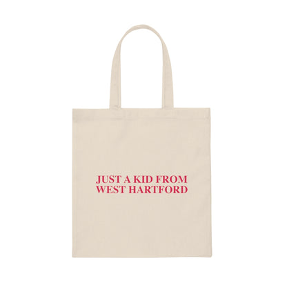 Just a kid from West Hartford reusable tote bag. West Hartford Connecticut tee shirts, hoodies sweatshirts, mugs, other apparel, home gifts, and souvenirs. Proceeds of this collection go to help Finding Connecticut’s brand. Free USA shipping. 

just a kid from west hartford // west hartford ct tote bag // finding conencticut