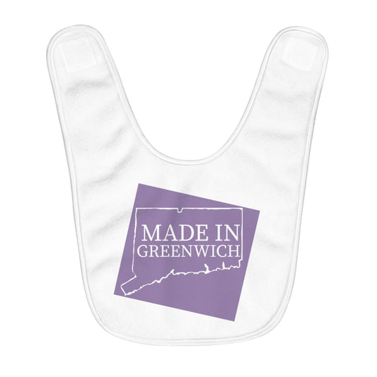 made in greenwich // greenwich connecticut baby bib // finding connecticut 