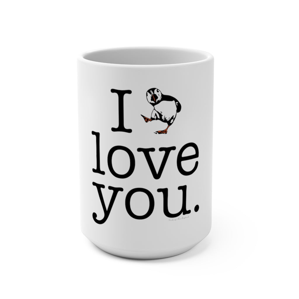 I puffin love you coffee mug