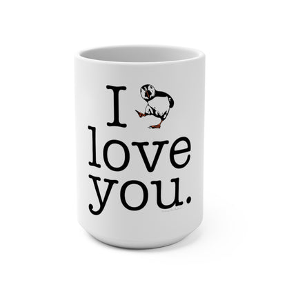 I puffin love you coffee mug