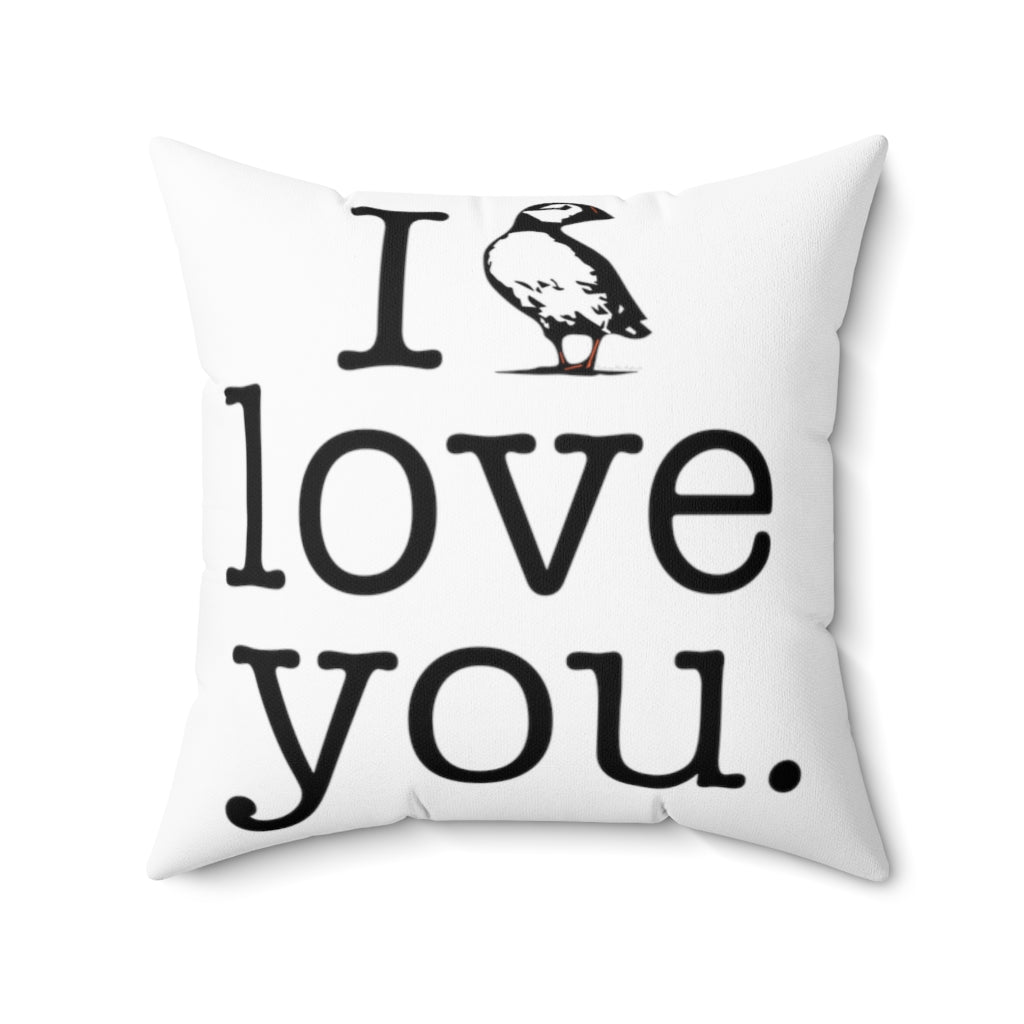 I puffin love you pillow and home decor