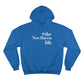 #thenewhavenlife Champion Hoodie  Free USA shipping   Proceeds help grow Finding Connecticut's website and brand.   Click here to go to our home page