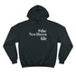 #thenewhavenlife Champion Hoodie  Free USA shipping   Proceeds help grow Finding Connecticut's website and brand.   Click here to go to our home page