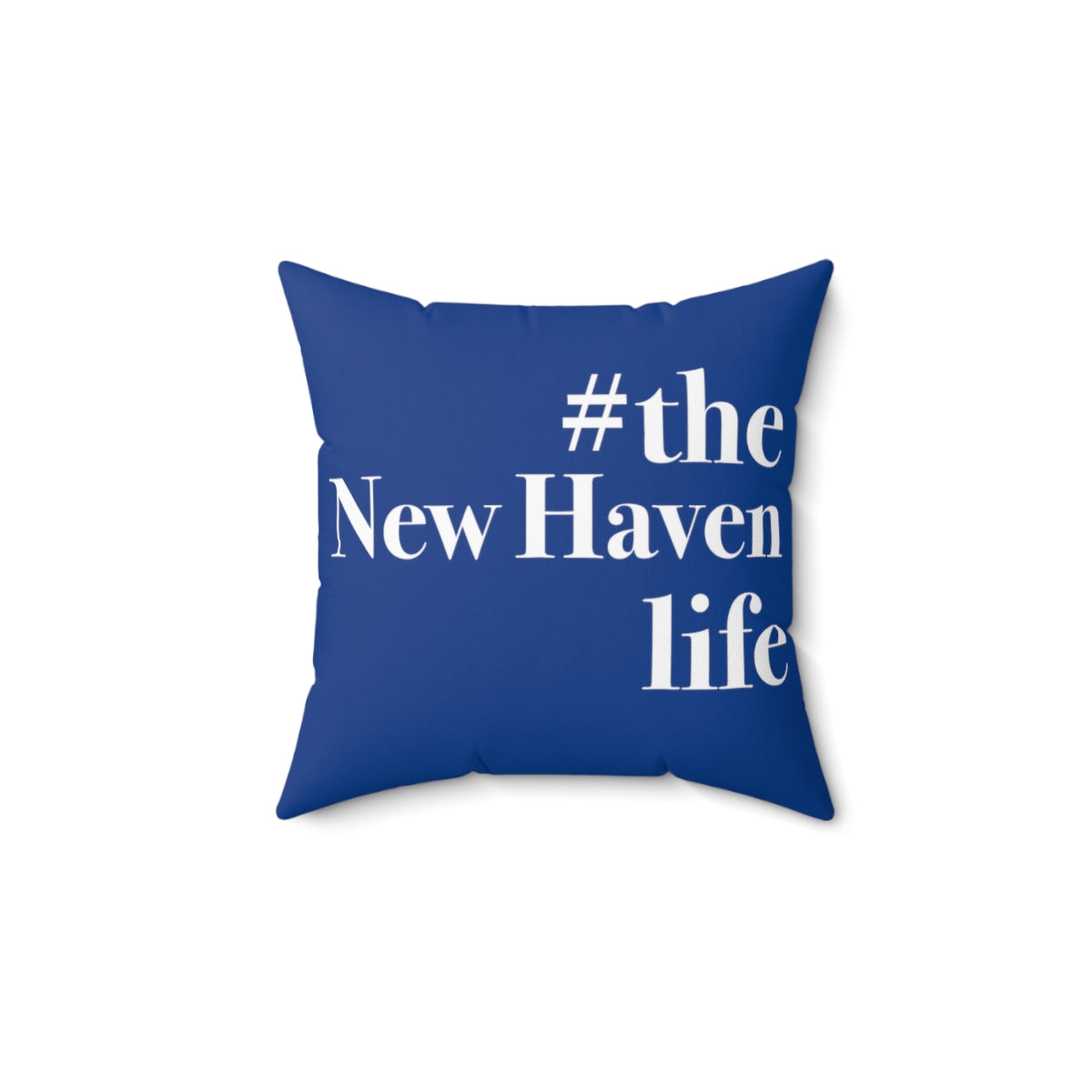 #thenewhavenlife Spun Polyester Square Pillow Free USA shipping   Proceeds help grow Finding Connecticut's website and brand.   Click here to go to our home page