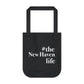 #thenewhavenlife Organic Canvas Tote Bag  Free USA shipping   Proceeds help grow Finding Connecticut's website and brand.   Click here to go to our home page