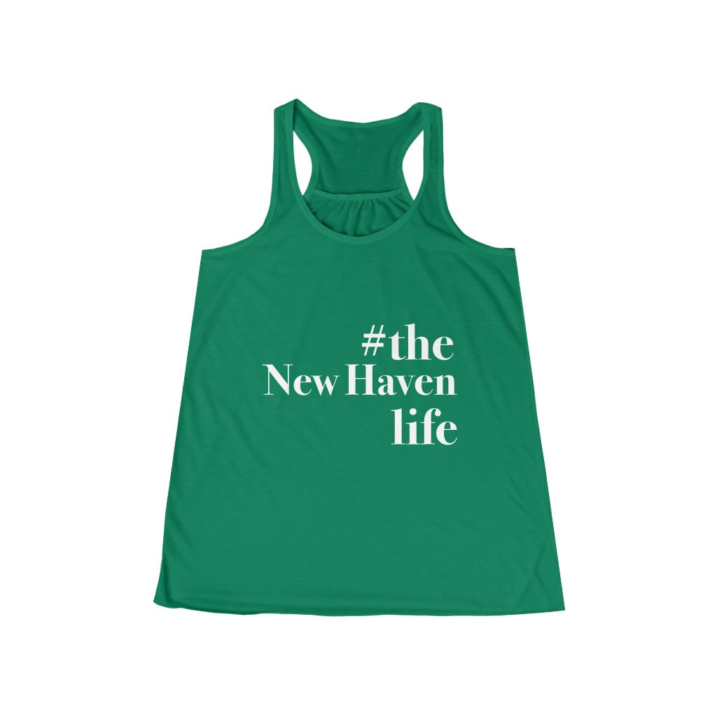 #thenewhavenlife Women's Flowy Racerback Tank Free USA shipping   Proceeds help grow Finding Connecticut's website and brand.   Click here to go to our home page