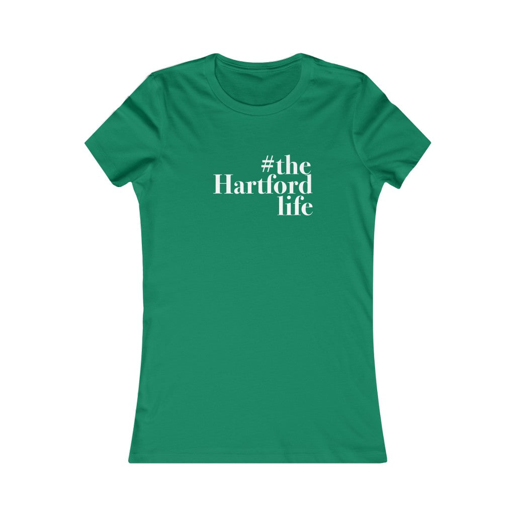  #thehartfordlife Women's Favorite Tee  Proceeds help grow Finding Connecticut's website and brand.   Click here to go back to our home page. 

#theahartfordlife // hartford connecticut womens t shirt // finding connecticut