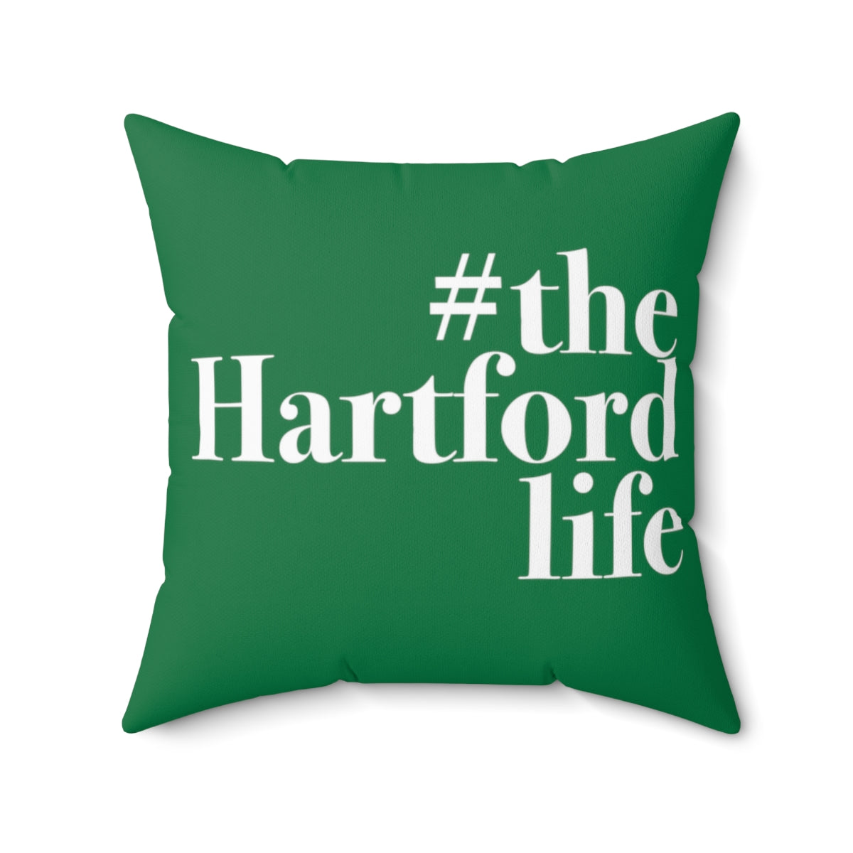 #thehartfordlife Spun Polyester Square Pillow   Proceeds help grow Finding Connecticut's website and brand.   Click here to go back to our home page.  


#thehartfordlife // hatford ct green pillow //finding connecticut