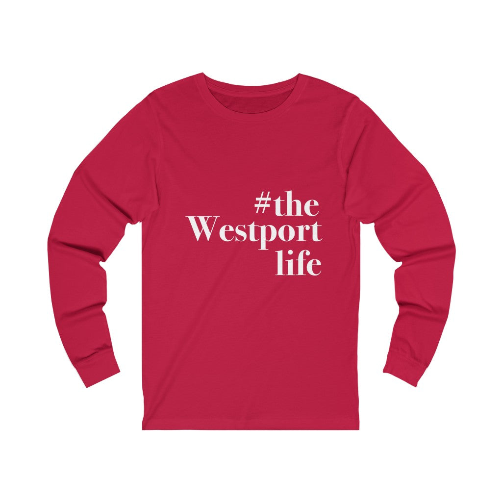 #thewestportlife Unisex Jersey Short Sleeve Tee  Do you live the #thewestportlife? Living the #thewestportlife is a lifestyle and proudly show it off the world that your beach of choice is Compo Beach and you support the local lifestyle.  Free USA shipping on all products.  Proceeds of this collection goes to help grow Finding Westport and Finding Connecticut’s brand.