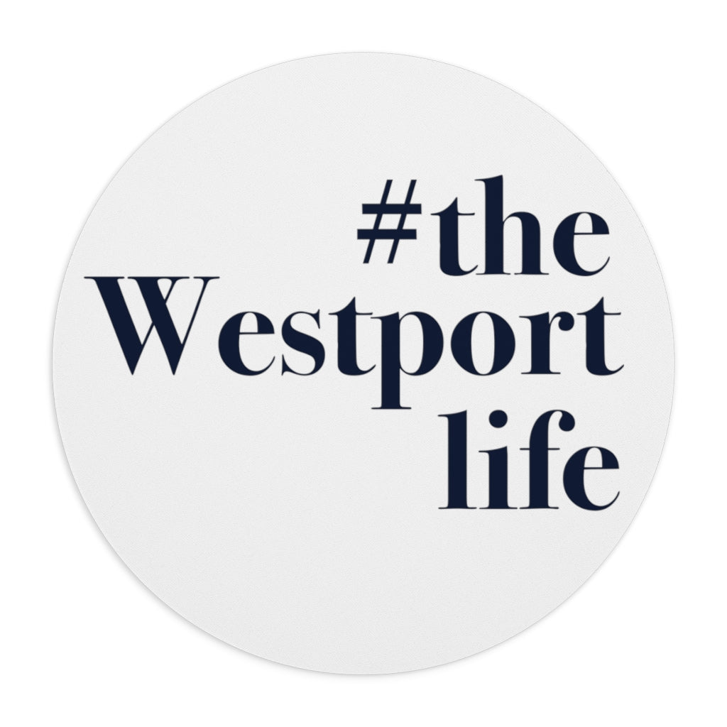  #thewestportlife Mousepad   Do you live the #thewestportlife? Living the #thewestportlife is a lifestyle and proudly show it off the world that your beach of choice is Compo Beach and you support the local lifestyle.  Free USA shipping on all products.  Proceeds of this collection goes to help grow Finding Westport and Finding Connecticut’s brand.