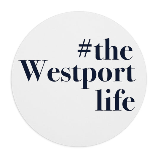 #thewestportlife Mousepad   Do you live the #thewestportlife? Living the #thewestportlife is a lifestyle and proudly show it off the world that your beach of choice is Compo Beach and you support the local lifestyle.  Free USA shipping on all products.  Proceeds of this collection goes to help grow Finding Westport and Finding Connecticut’s brand.