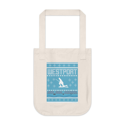 westport ugly christmas sweater tote bag // westport connecticut gifs and merch // finding connecticut 